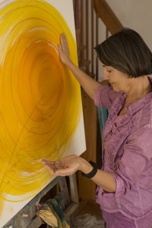 Gotelint Renner im Atelier